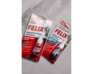 Фиксатор резьбы красный (неразъемный) (6мл) "FELIX"