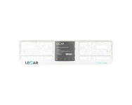 Рамка под номер "Белая" с лого LECAR "LECAR"