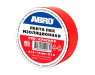 Изолента 15мм x 9,1м красная (ABRO)