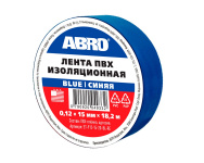 Изолента 15мм x 18,2м синяя (ABRO)