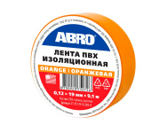 Изолента 15мм x 18,2м оранжевая (ABRO)