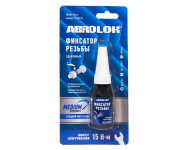 Фиксатор резьбы синий (удаляемый) (10 мл) "ABRO Masters" (ABRO)