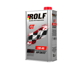ROLF МАСЛО МОТОРНОЕ СИНТЕТИЧЕСКОЕ ROLF GT 5W40 1L API SN/CF, ACEA A3/B4, MB 229.3/229.5, VW 502.00/5