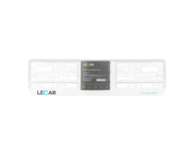 Рамка под номер "Белая" с лого LECAR "LECAR"