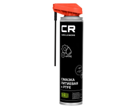Смазка литиевая (400мл) с PTFE, белая, аэрозоль (CARVILLE RACING)